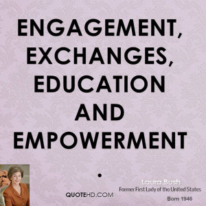 engagement, exchanges, education and empowerment.