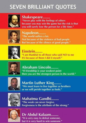 seven brilliant quotes