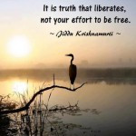 It is truth that liberates