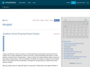 Ссылка на сайт: http://dougsyt.livejournal.com/