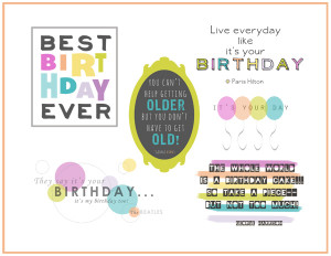 Free Birthday Word Art by Amy Kingsford | Get It Scrapped