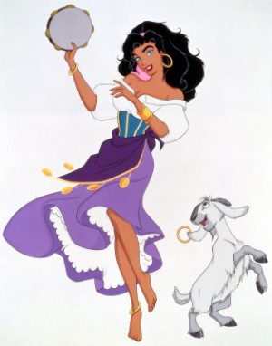 Esmeralda from The Hunchback of Notre Dame- Carry around a stuffed ...