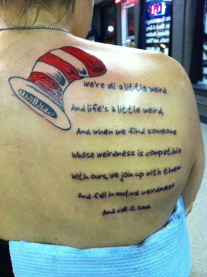 Cat in the hat Hat tattoo for Harrison tattooSuess Quotes, Tattoo ...