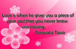 ... missing. Torquato Tasso https://www.facebook.com/quotes.poetry.library