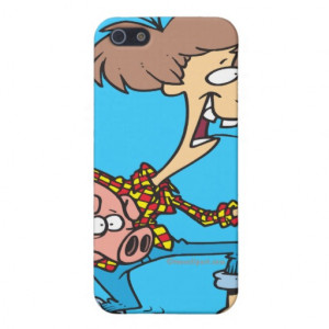 funny_hillbilly_redneck_with_pig_cartoon_iphone_case ...