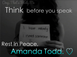 ... bully bullying bullies amanda todd amanda todd sad depression