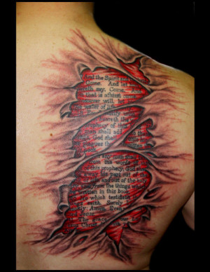 meaningful bible quote tattoosAmazing Bible Verse Under Skin Tattoo on ...