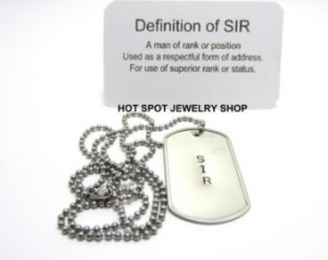 BDSM, Dominant Wear, Sir, Dog Tag Necklace, bdsm Jewelry, Stainless ...