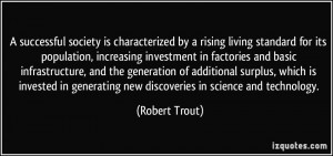 successful society is characterized by a rising living standard for ...