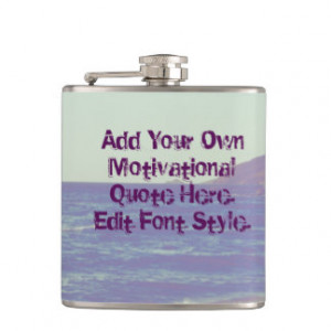 Custom motivational or funny quote,Edit text Flasks