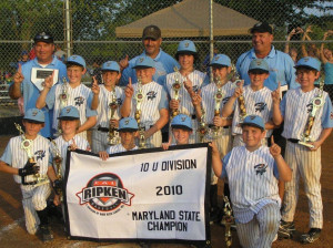 10u hickory hornets are maryland state champs