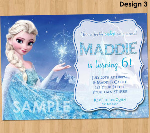 Frozen Birthday Party Ideas Frozen birthday invitation