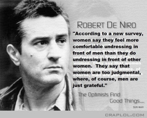 Robert De Niro…says!