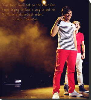 Louis Tomlinson Niall Horan One Direction Quote by meow-or-never10