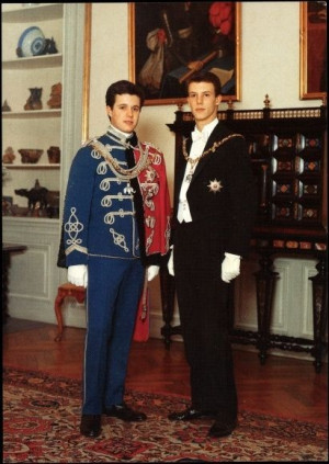 royalsandquotes: Young Crown Prince Frederik and Prince Joachim