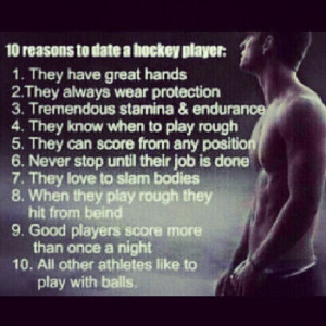 10 Reasons to date a hockey player