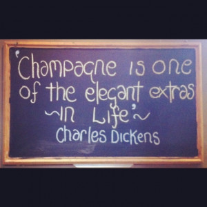 Quote on the Wine Cellar blackboard...