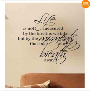 Quote Wall Stickers of Cherish Your Life