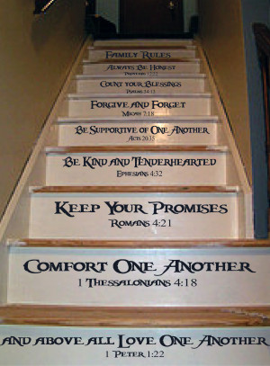 each step of your staircase will be a different family rule with this ...