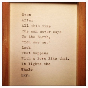 Hafiz Quote Typed on Typewriter and Framed by farmnflea on Etsy, $15 ...