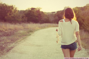 alone, girl, walk, cute, beauty, fashion