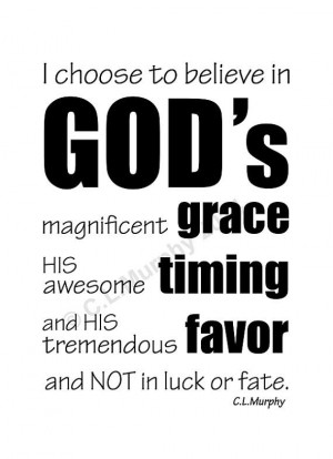... DIY Scripture Art Print Word Art Believe God Grace Timing Favor
