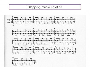 Steve reich Clapping music score: Chamber Music, Music Ideas, Steve ...