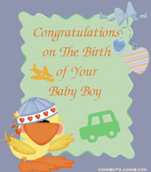 Congrats birth of your baby boy