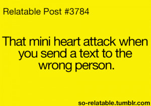 scary text texting moments moment mini heart attack wrong person