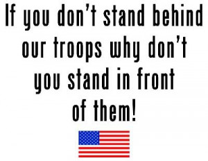 Stand Behind Our Troops -- Military, Patriotic, Support Our Troops