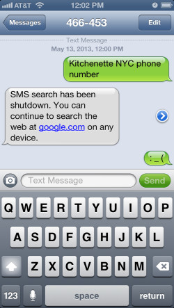 Google Shuts Down SMS Search, Angers People Who Had Forgotten It ...