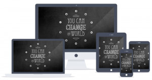 Motivational quote TONY HOWELL typographic