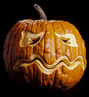 Crying Face Funny Pumpkin