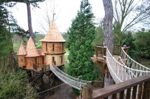 around the world are actually tree houses–yes, REAL tree houses ...