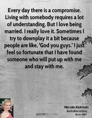 ... downplay it a bit because people are like, 'God you guys.' I just feel