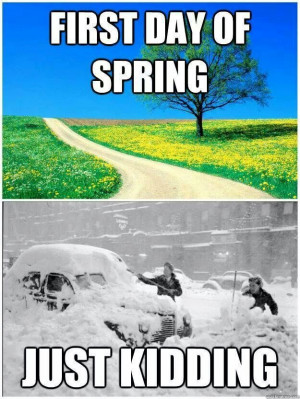 Funny pics - Spring Canada weather