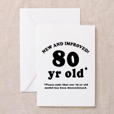 80th Birthday Gag Gifts Greeting Cards (Pk of 10) for
