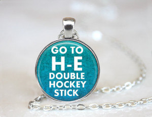 Funny Quote Go To Hell Sarcastic Jewelry Pendant Necklace, Go To Hell ...