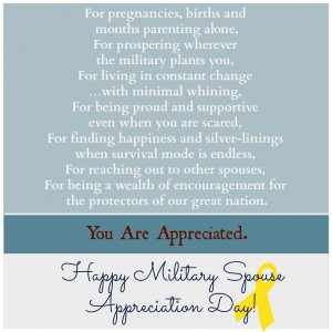 Source: Whitehouse.gov Military Spouse Appreciation Day
