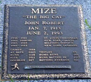 Johnny Mize Grave