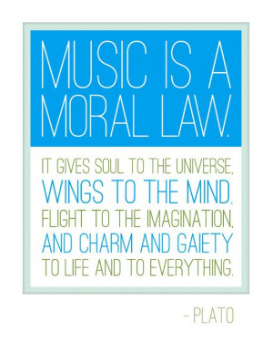 Inspirational Music Quotes Plato Plato. #music #quote #words #