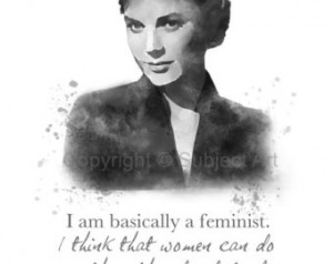 GRACE KELLY Quote Art Print 'I think that women can do anything they ...