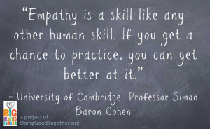 Empathy is a skill like any other human skill. If you get a chance to ...