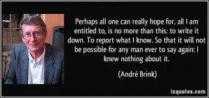 André Brink Quote