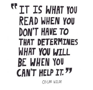Oscar wilde reading quote