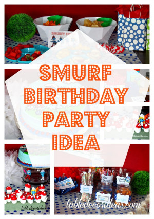 Another great Smurf Birthday Party idea!