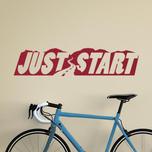 Just Start Wall Quote Decal