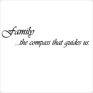 Family Guides Us Wall Quote