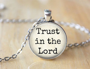 Trust in the Lord Bible Verse Quote by ShakespearesSisters, $10.00