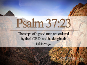 Psalm 37:23 – The Steps of a Good Man Papel de Parede Imagem